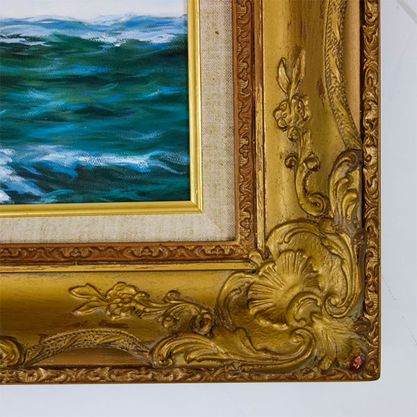 楽天市場】絵画 油彩画 F6号 「帆船」 手描き 額付き 油絵 肉筆 真筆