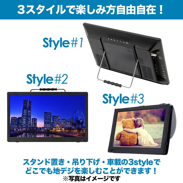 楽天市場】ポータブルテレビ 14インチ DVDプレーヤー搭載 地デジ録画