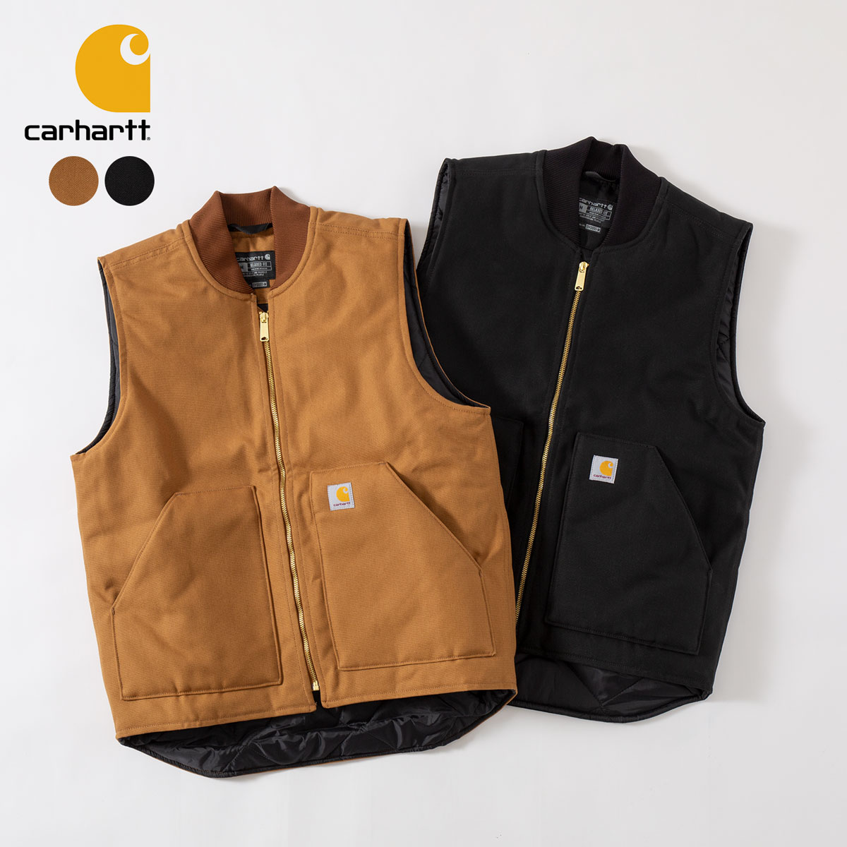 楽天市場】米国直輸入 カーハート ダック ベスト キルティング裏地
