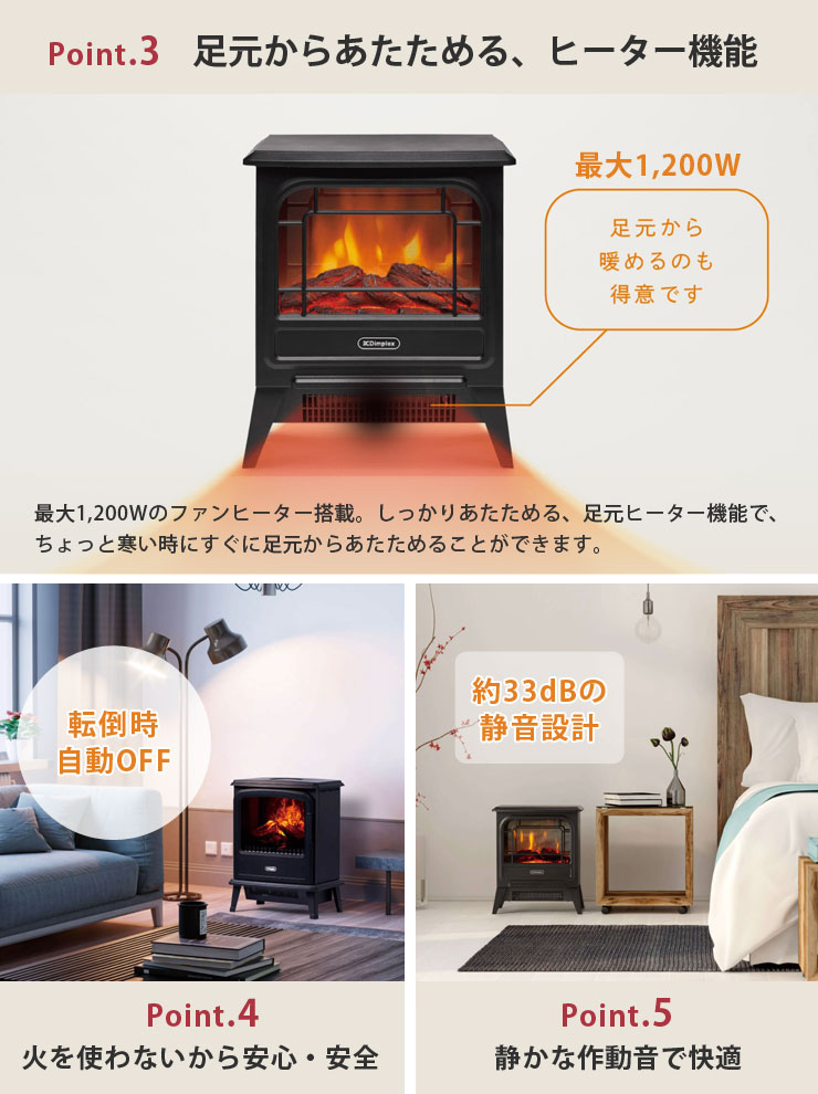 楽天市場】ディンプレックス ルシア 電気暖炉 Dimplex ホワイト