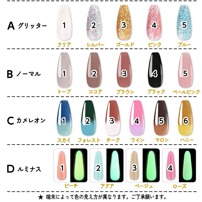 楽天市場】ポリジェル カラーポリジェル ジェルネイル 長さ出し用