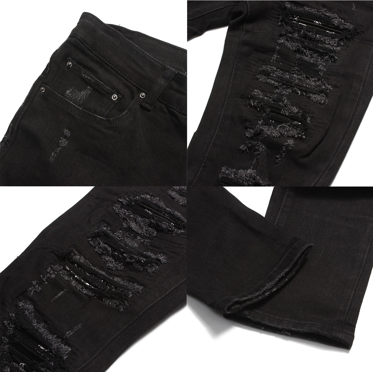 楽天市場】mnml ミニマル X165 PAISLEY STRETCH DENIM BLACK