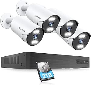 SOOHAO ワイヤレス防犯カメラ 4台セット 500GBW400-BS-4