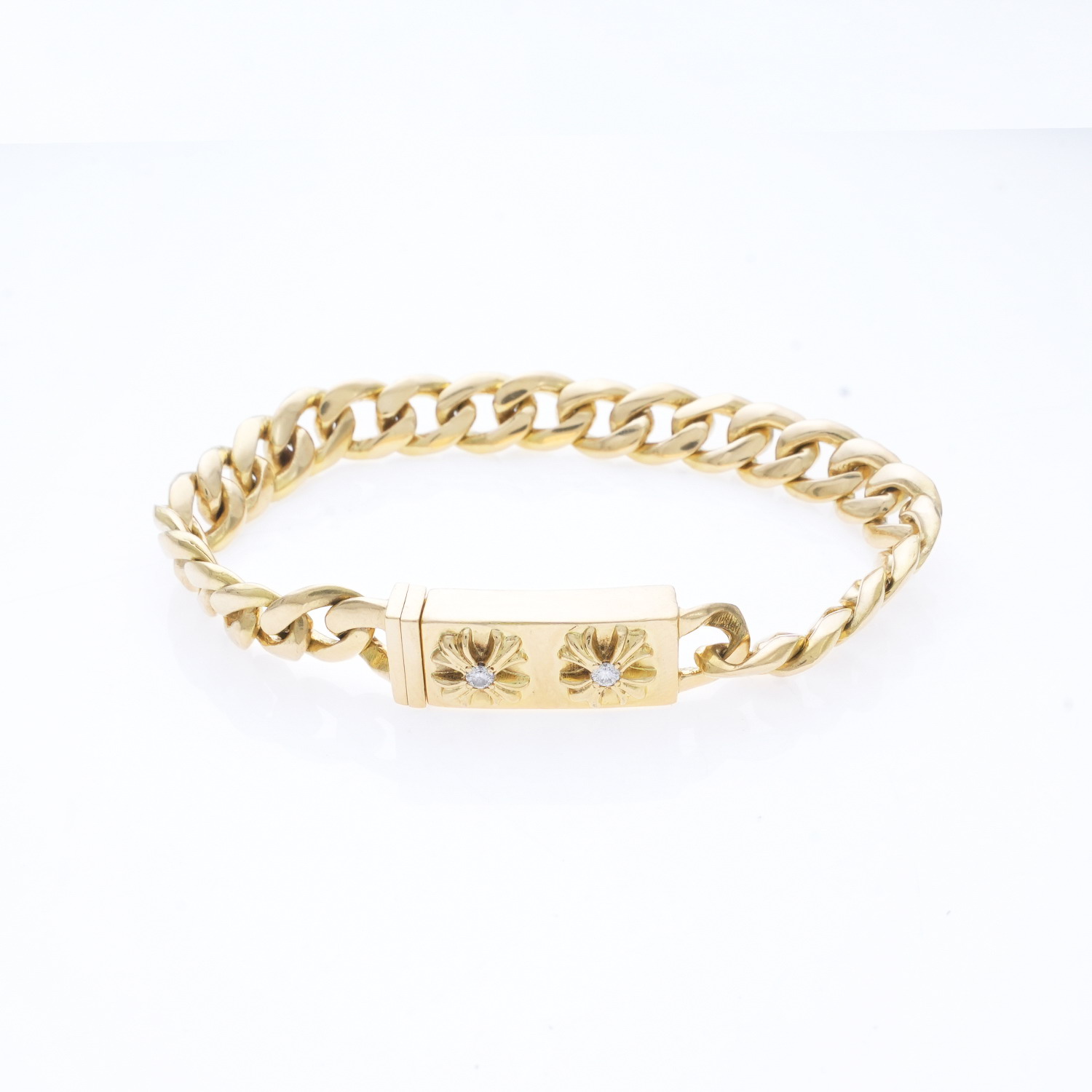 楽天市場】クロムハーツCHROME HEARTS 22K ID MINI CHX DIA/ミニID CHX