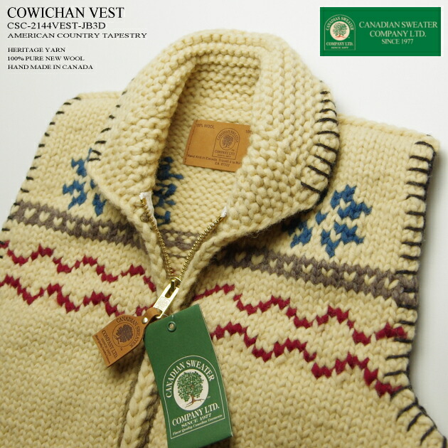 楽天市場】カナディアンセーター｜カウチンセーター（ベスト