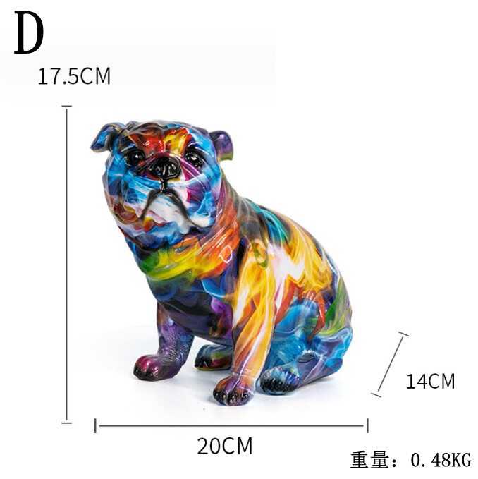 楽天市場】【インテリアアートブルドッグオブジェ】ポップアート風 犬