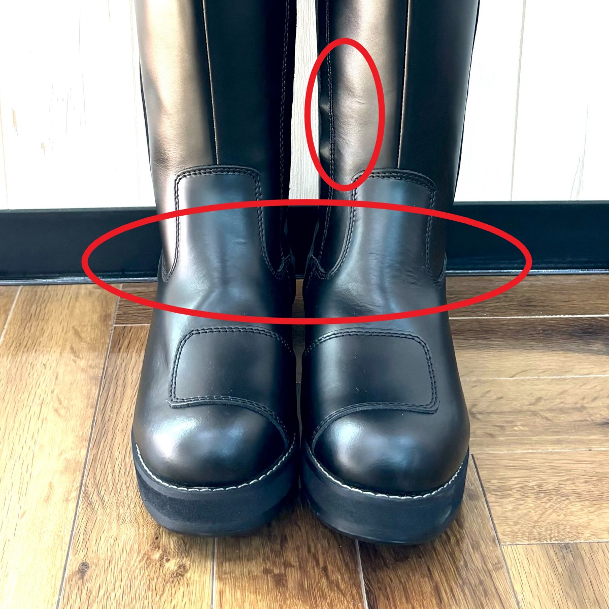 楽天市場】【訳あり】ピーコック 厚底 ロングブーツ 本革 バイクブーツ