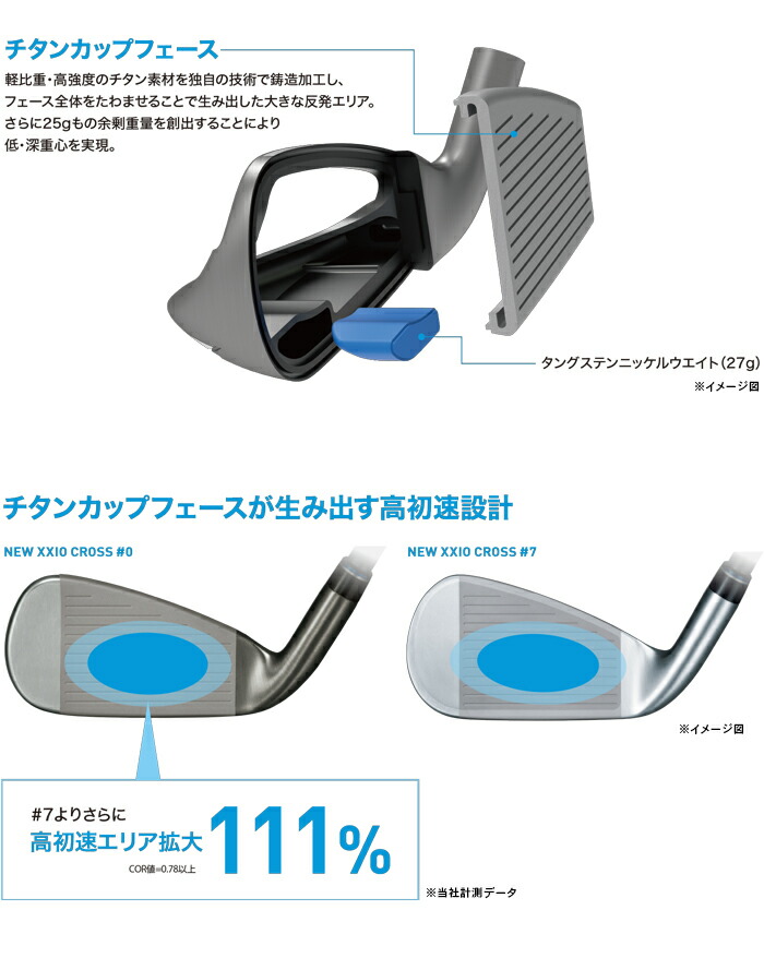 楽天市場】ゼクシオ クロス アイアン #0（ゼロ）MH2000