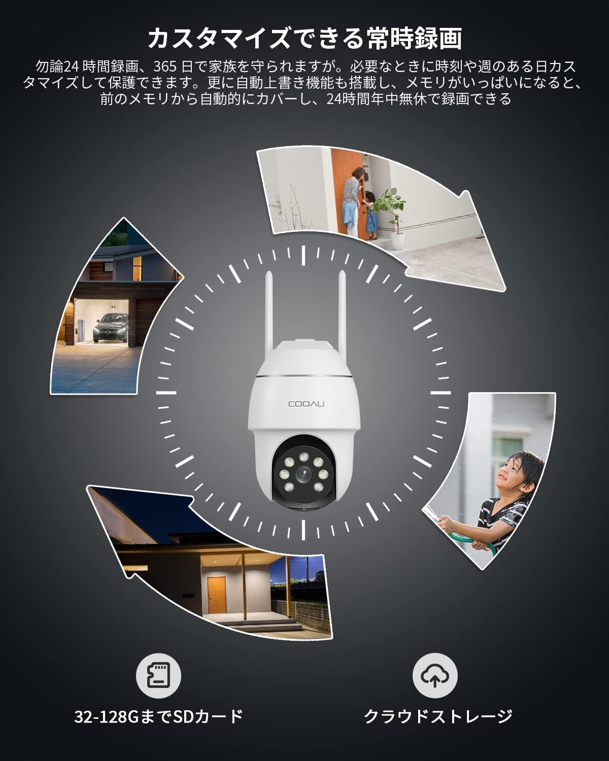 楽天市場】防犯カメラ 屋外 ワイヤレス/wifi 5MP/1944P 遠距離暗視