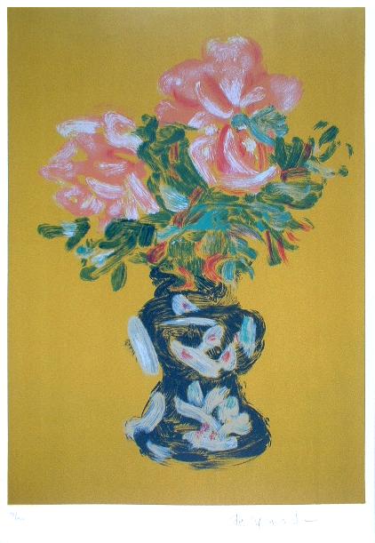 楽天市場】梅原龍三郎 花の図 リトグラフ 直筆サイン入り : ギャラリー