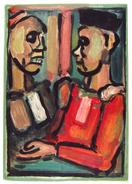 楽天市場】ジョルジュ ルオー 裁判官 悪の華 色彩銅版画 1937年