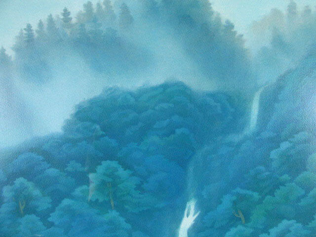 楽天市場】東山魁夷 青山朝霧 リトグラフ 1993年 生前作 東山魁夷