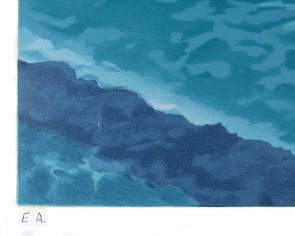 楽天市場】東山魁夷 潮声 海山十題 リトグラフ 1977年 生前作 東山
