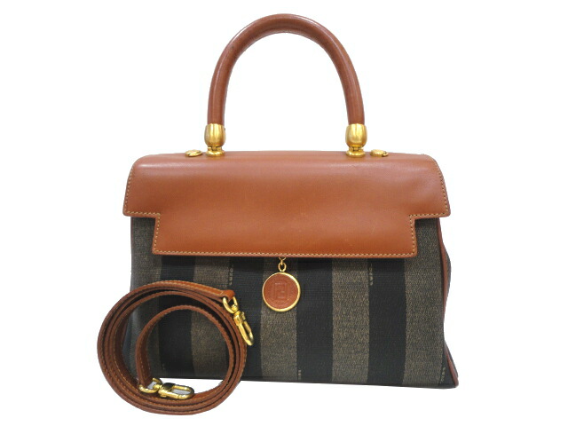 楽天市場】［PR］【美品】FENDI フェンディ ペカン ケリー型 2WAY