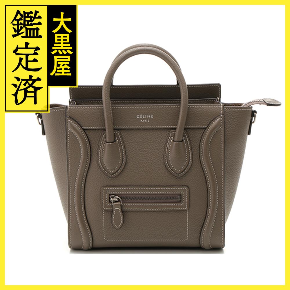 楽天市場】CELINE セリーヌ ラゲージ ナノ グレージュ【430