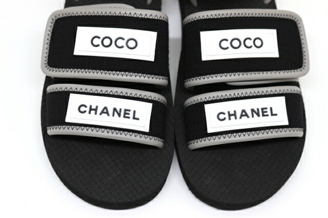 楽天市場】CHANEL シャネル サンダル レディース39 約24.5cm ブラック