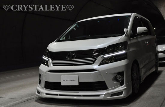 楽天市場】ヴェルファイア ヘッドライトガーニッシュ 20系 LED EYEデイ