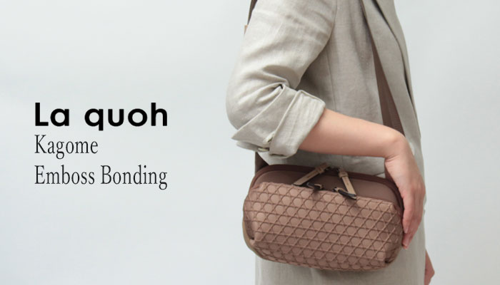 撥水加工】La quoh with kirakaracho 3wayショルダー 撥水加工】La