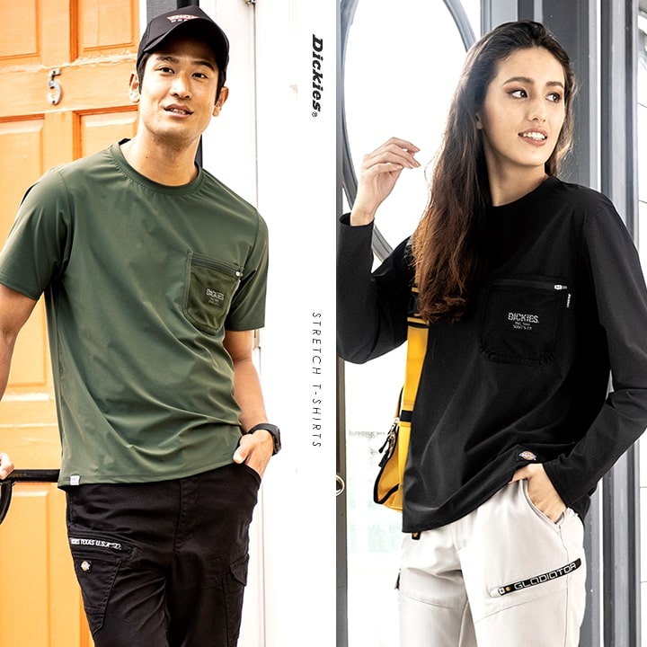楽天市場】ディッキーズ Tシャツ 長袖 D-788 Dickies ワークウェア 胸