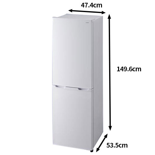 楽天市場】ノンフロン冷凍冷蔵庫 162L AF162-W アイリスオーヤマ