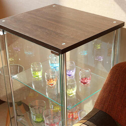 楽天市場】ガラスコレクションケース 3段 96049 3段 不二貿易