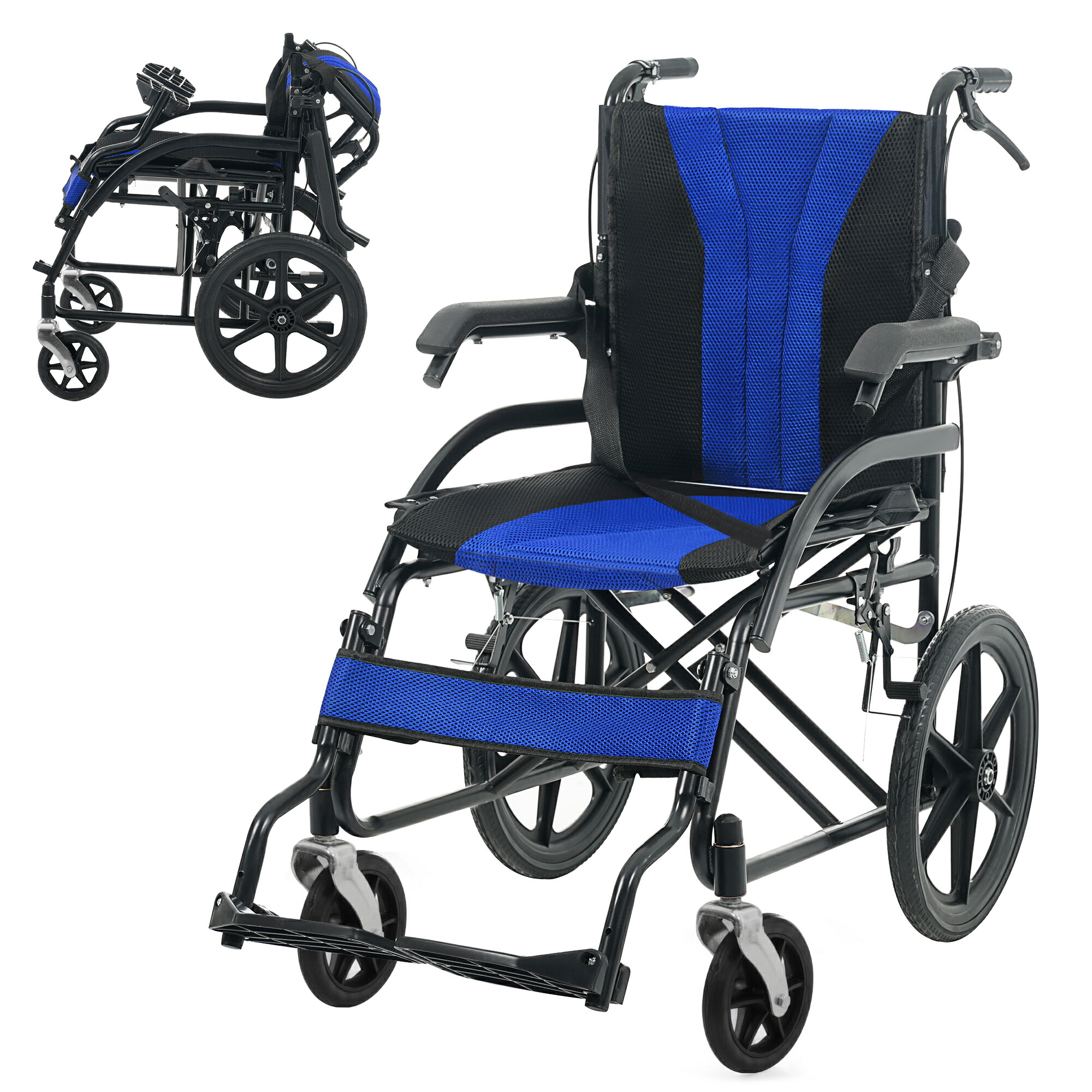 楽天市場】車椅子 軽量 折り畳み アルミ折りたたみじそうノーパンク