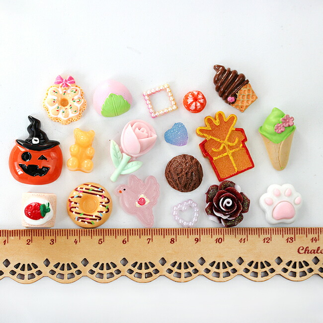 楽天市場】【量り売り】【プラパーツ】 1g〜 お楽しみ デコパーツ