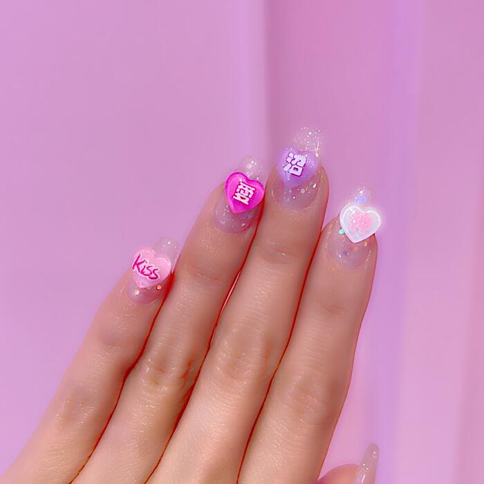 楽天市場】【D148】アソートNEW文字ネイルサイズ【神】decopanicでしか