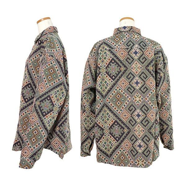 楽天市場】柄シャツ ジャカード アーガイル チェック ダイヤ柄