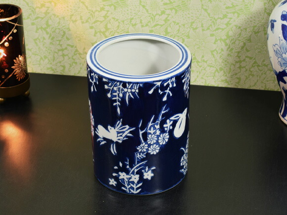 楽天市場】青白陶器 跳兎丸火鉢 陶器壷 飾り壺 フラワープランター