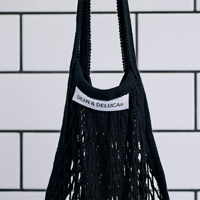 楽天市場】ディーンアンドデルーカ ネットバッグ (ブラック/ナチュラル