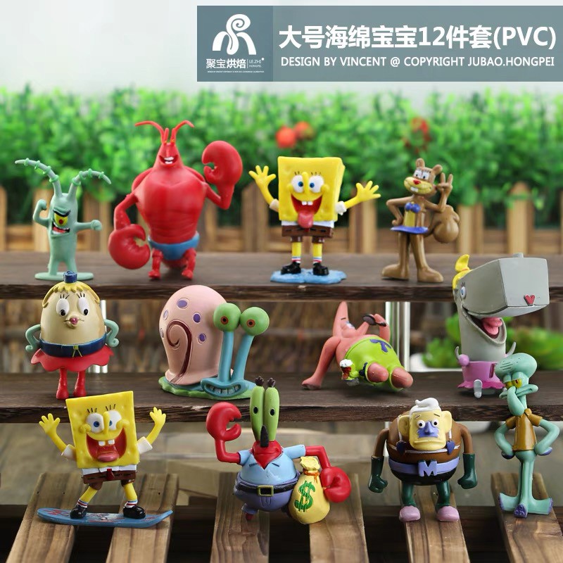 楽天市場】【即納】スポンジボブ フィギュア 12体 セット おもちゃ