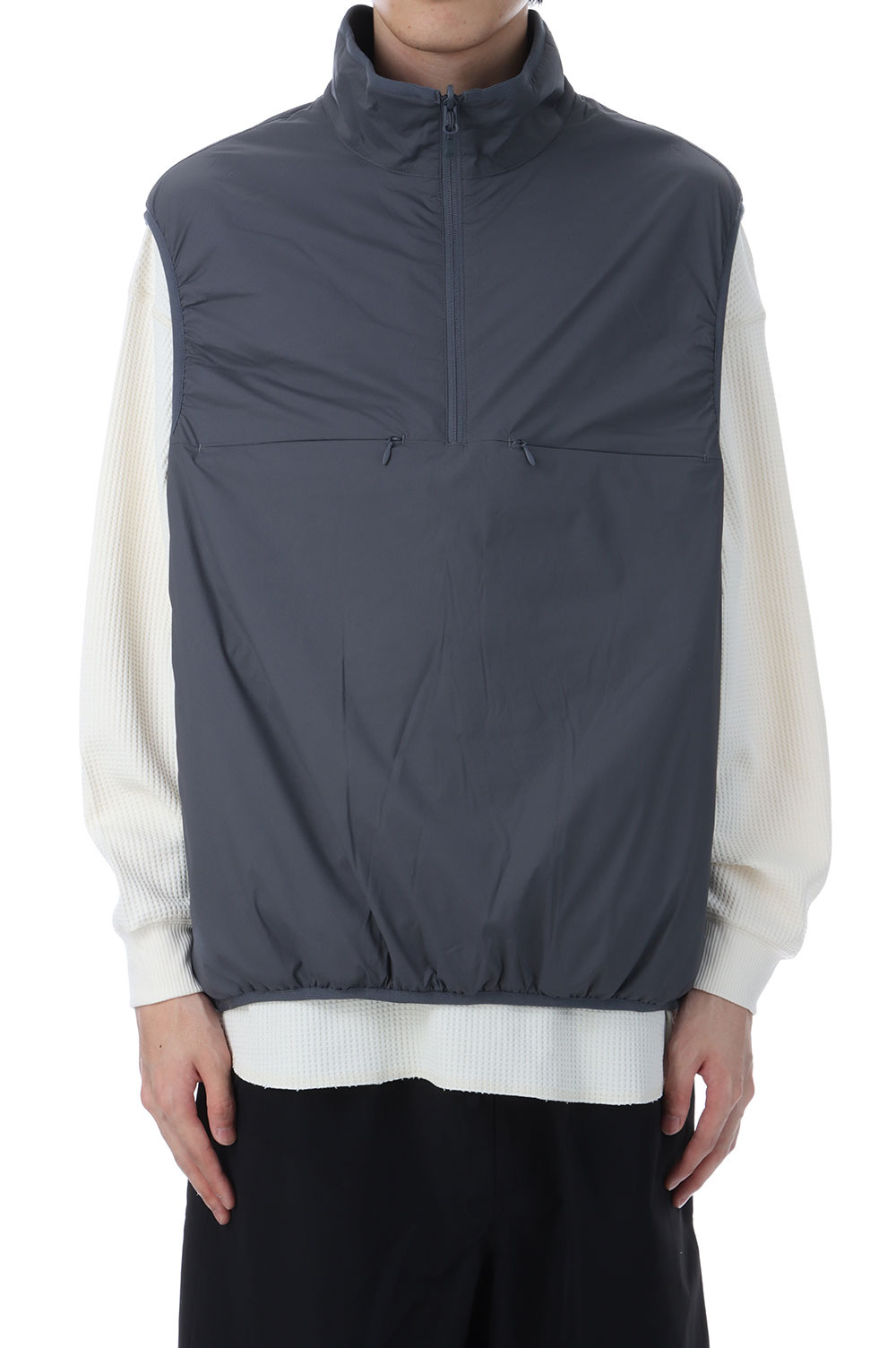 楽天市場】【P5倍】TECH REVERSIBLE PULLOVER PUFF VEST - CHARCOAL
