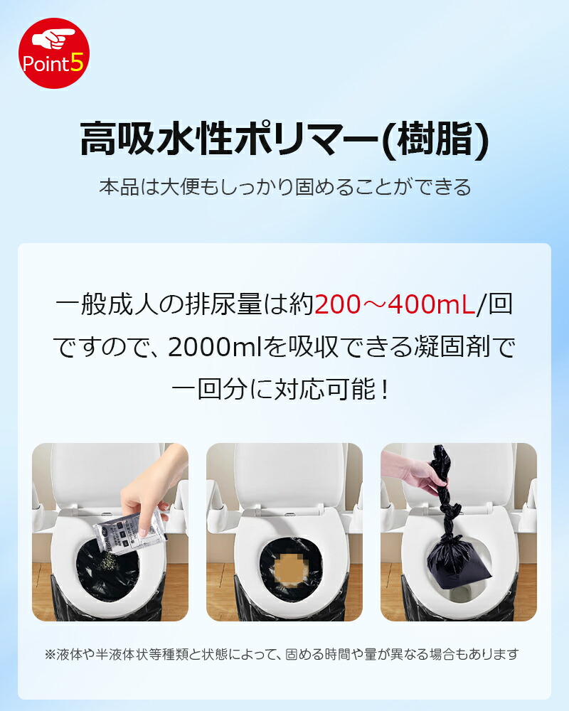 楽天市場】【防災士監修】 簡易トイレ 非常用トイレセット 20〜500回分