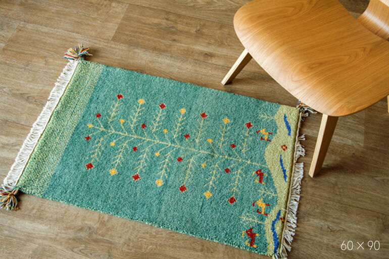 楽天市場】40cm ×40cm フリンジ ギャッベ チェアマット チェアパッド