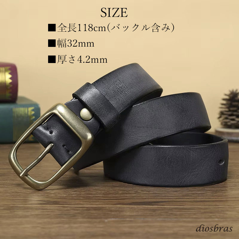 楽天市場】レザー ベルト メンズ 本革 ビジネス ロング 本革ベルト 黒
