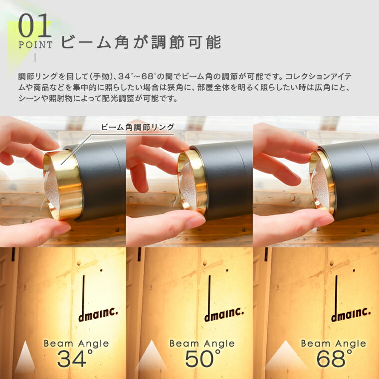 楽天市場】エジソンスマート スポットライト ビーム角調節タイプ 単品