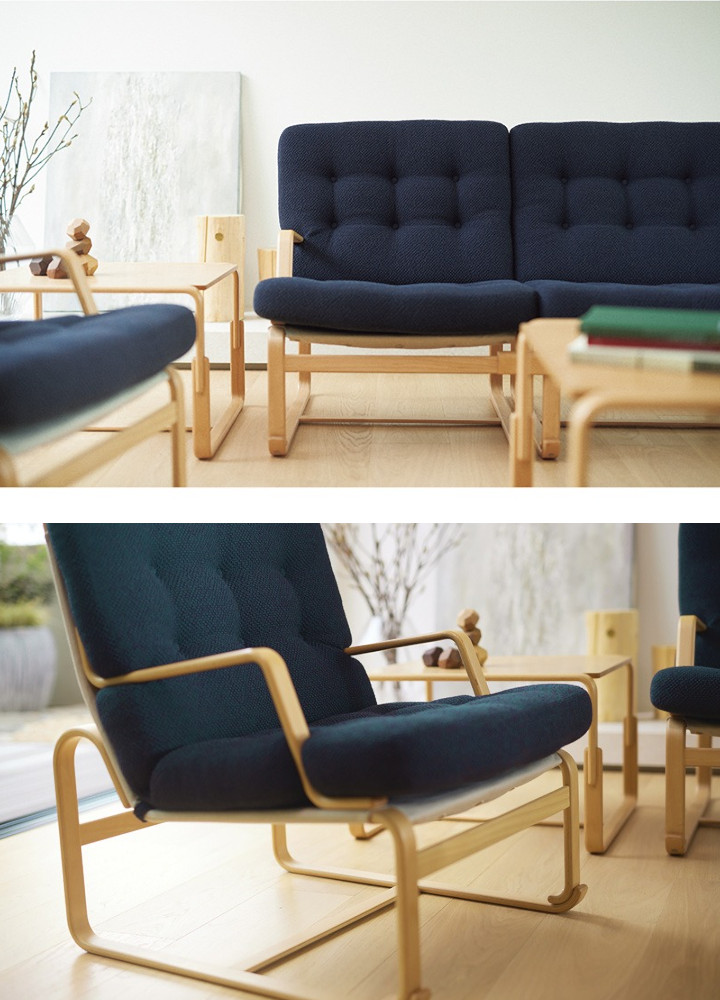 楽天市場】天童木工 ブルーノ・マットソンイージーチェア Low タイプ M