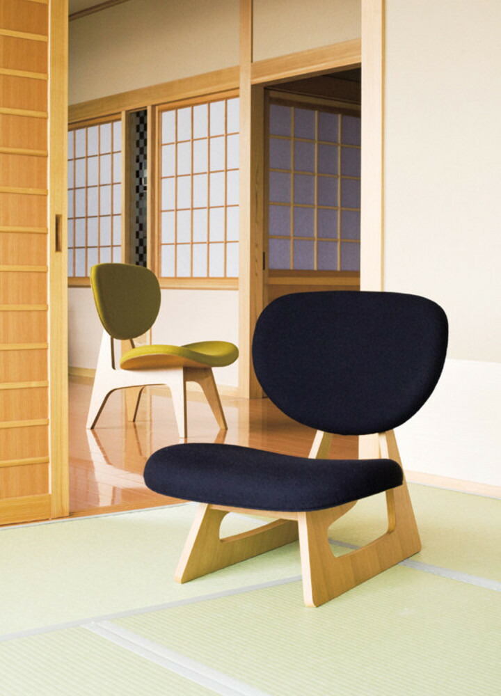 楽天市場】天童木工 長大作低座イス S-5016NA-ST張地Aグレード[低座椅