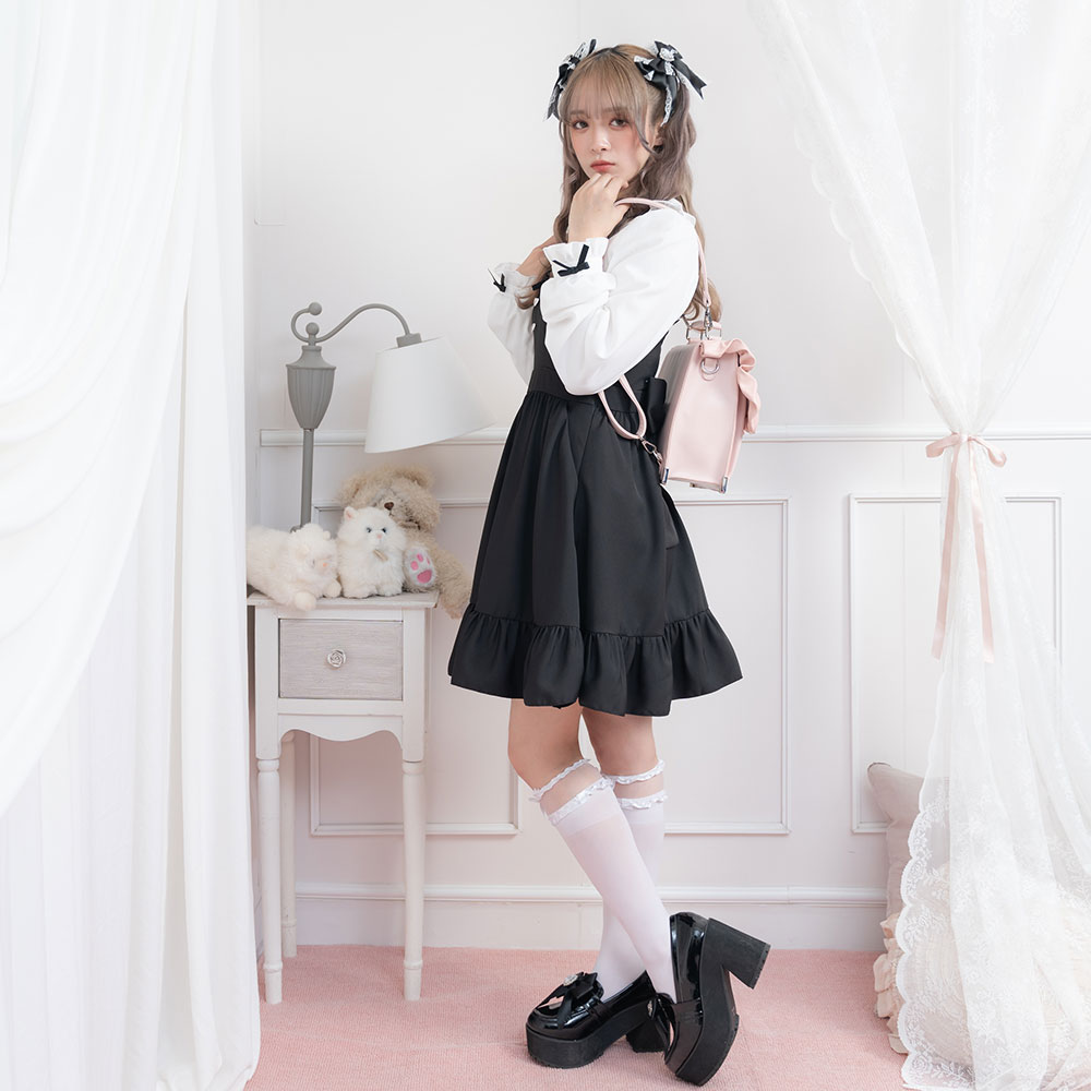 楽天市場】フリルハートボタンジャンスカ レディース ワンピース