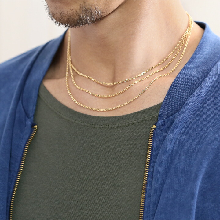 楽天市場】18金 ネックレス k18 チェーン メンズ シンプル あずき