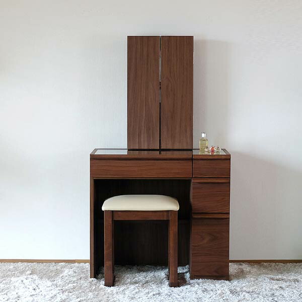 楽天市場】【期間限定3500円引き】幅75 ドレッサー 三面鏡 三面鏡