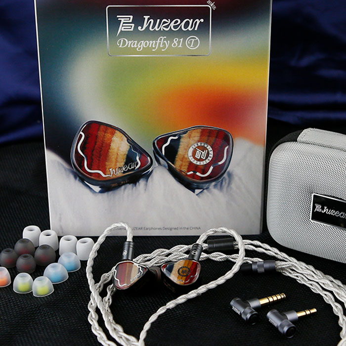 楽天市場】Juzear Dragonfly 81T 有線 イヤホン カナル型 リケーブル