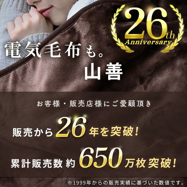 ぱんだりん新品未使用箱不良 山善 YMK-SMH61 電気毛布2個セット YMK