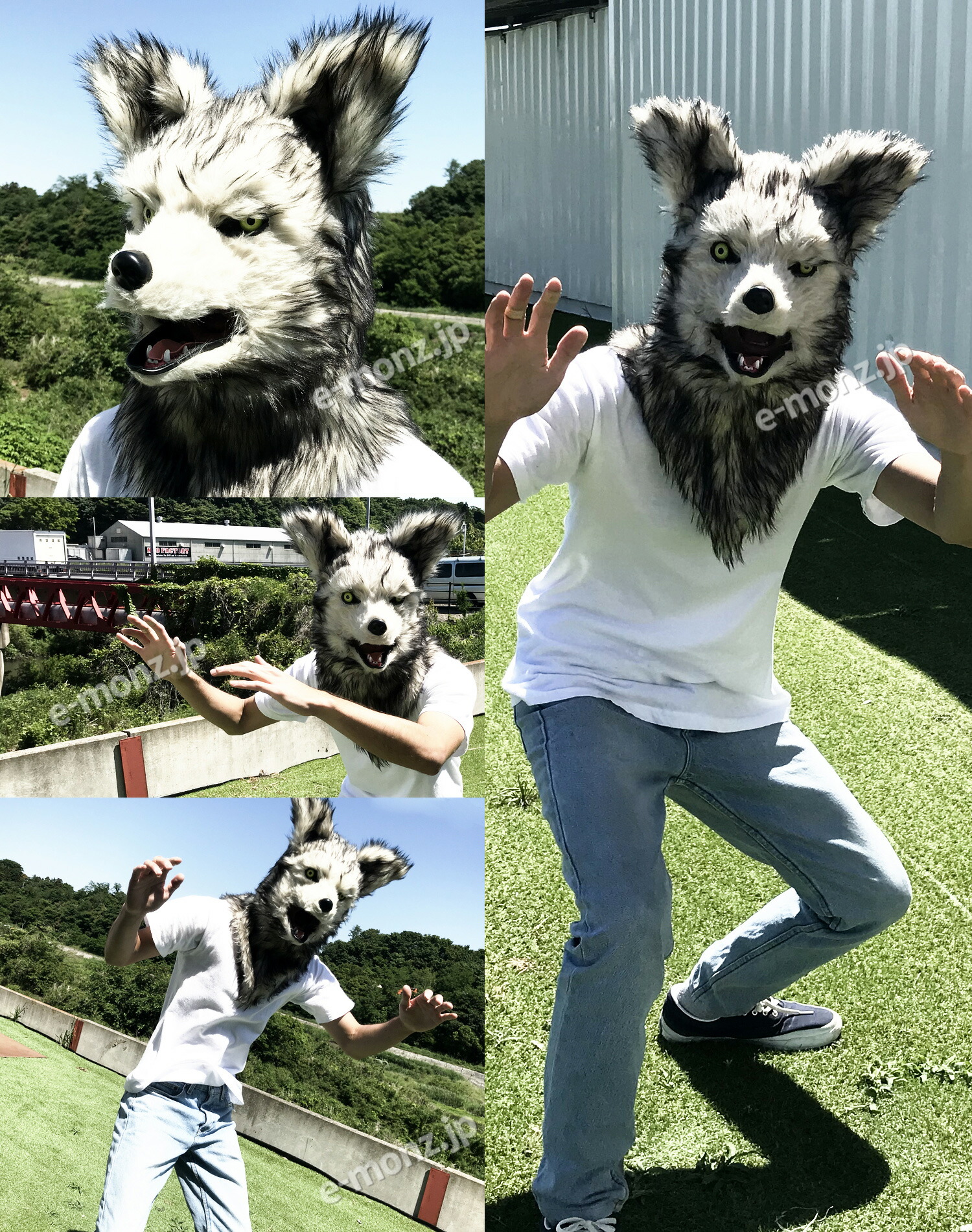楽天市場】口が動く アニマルムービングマスク 【 wolf ウルフ