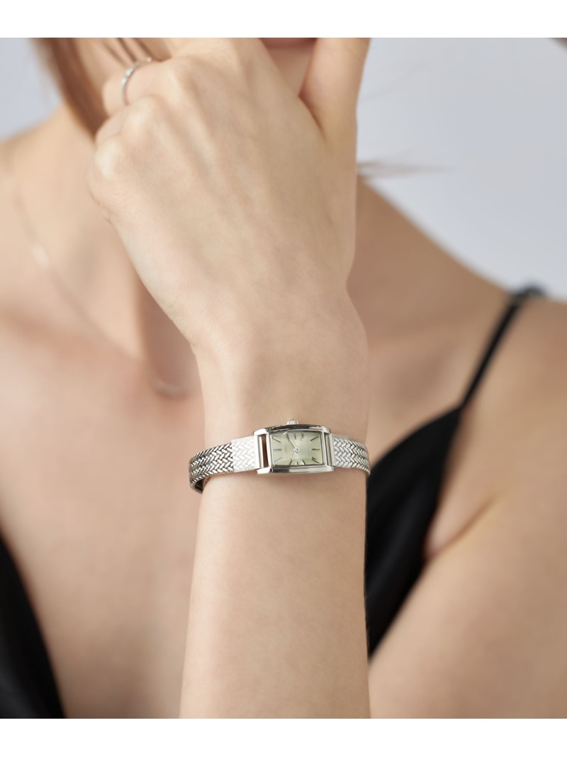 楽天市場】ダイヤモンド レクタングルフェイス メッシュベルト