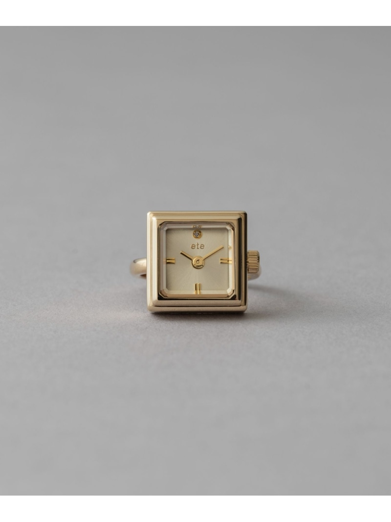 楽天市場】スクエア リングウォッチ ete エテ アクセサリー・腕時計
