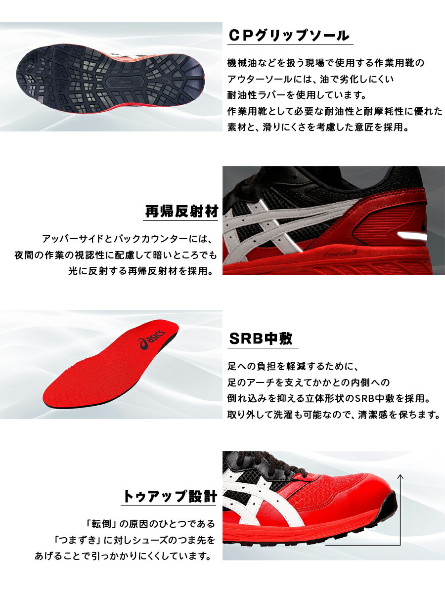 楽天市場】安全靴 アシックス ASICS ローカット 女性用 作業靴 2E相当