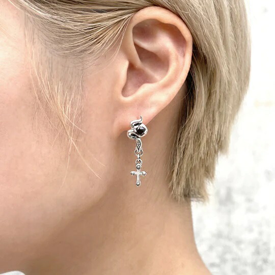 楽天市場】bizarre ビザール サーペントクロス（十字架）蛇 シルバー