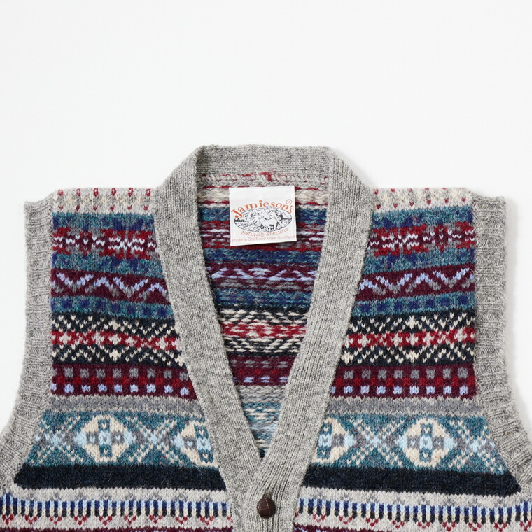 楽天市場】JAMIESON'S (ジャミーソンズ) AOFI VEE NECK WAISTCOAT